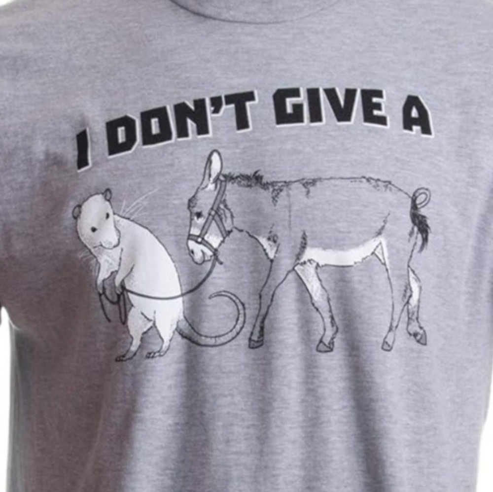 I Don't Give a Rats Azz T Shirt NEW! - Picture 3 of 3